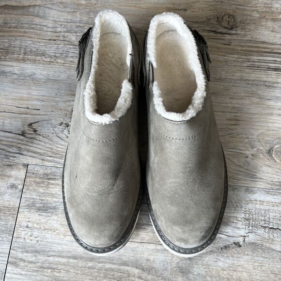 LL Bean Clogs Camden Hill Lined Women's 9 Gray Brown - Picture 2 of 13